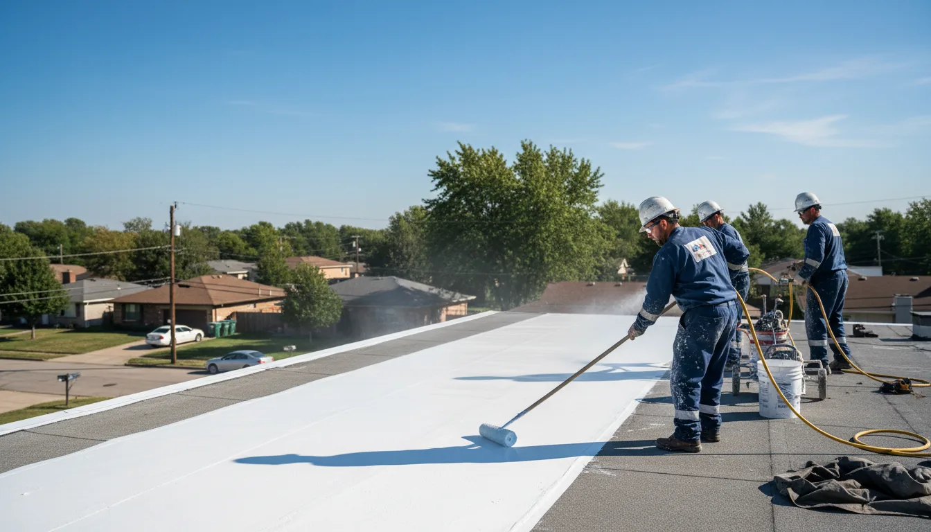 Commercial roof coating in Oklaunion, TX near me